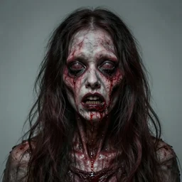 hyperrealistic detailed creepy horrific portrait deformed in style of layers of fear