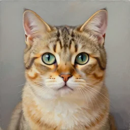 A painting of a cat by Ross Tran, Trending on Artstation, 8K