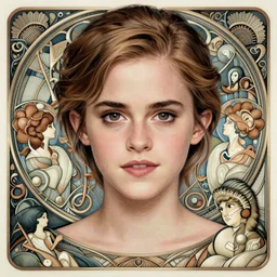 asian emma watson, portrait, symmetric, intricate, highly detailed, concept art, sharp focus, illustration, aleksi briclot, rutkowski, mucha