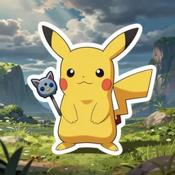 cute miss mascot za © bibron za © bibron blitzle pokemon sticker art, cronobreaker, beeple game icon