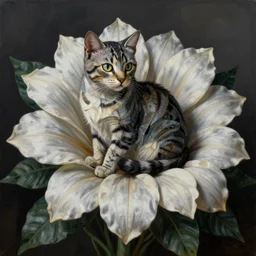 picasso in cat flower