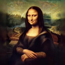mona lisa painted by lisa frank