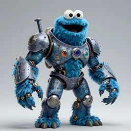 kake beckinsale as a cyborg cookie monster fantasy character portrait, ultra realistic, wide angle, intricate details, blade runner artifacts, highly detailed by peter mohrbacher, boris vallejo, hajime sorayama aaron horkey, gaston bussiere, craig mullins