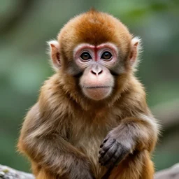 a cute fluffy monkey