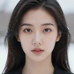 a gorgeous female photo, professionally retouched, soft lighting, realistic, smooth face, perfect eyes,!! wide angle!!, sharp focus on eyes, 8 k high definition, insanely detailed, intricate, elegant, art by artgerm, snowy winter