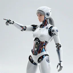 a beautiful fighting body of a bot fighter pilot woman mostly made of wires and electronic circuits board led luminous, an ultrafine detailed illustration by james jean, final fantasy, intricate linework, bright colors, behance contest winner, vanitas, angular, altermodern, unreal engine 5 highly rendered, global illumination, radiant light, detailed and intricate environment