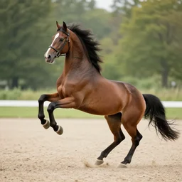 a dancing horse