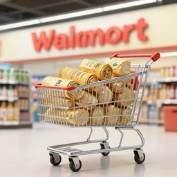 50 cent shopping in walamrt