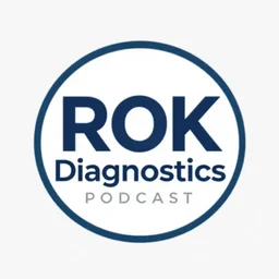 a logo for the rok diagnostics podcast