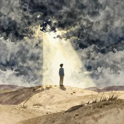 sandman dream drawn by yoshitaka amano, watercolor painting, artstation,, deviantart,