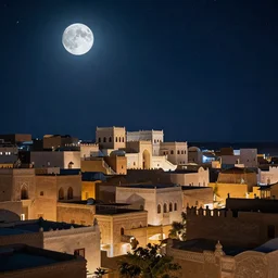 moonlit ethereal yemen village, art deco, in socotra island, starry night, sharp focus, trending artstation, octane render, cgsociety, surrealist, cinematic, midsommar