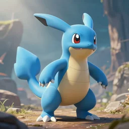 a new species of blue pokemon | created by arvalis | character design | artstation | highly realistic | concept art | illustration | cinematic lighting | photorealism | epic | octane render