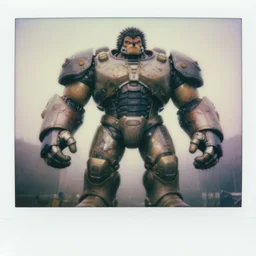 epic pose!!! giant oversized battle armor cyborg anthropomorphic hedgehog rugged hulked, in legnica, full body, cinematic focus, polaroid photo, vintage, neutral dull colors, soft lights, foggy mist, by oleg oprisco, by thomas peschak, by discovery channel, by victor enrich, by gregory crewdson