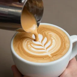 ironman latte art is a method of preparing coffee created by pouring microfoam into a shot of espresso and resulting in a pattern or design on the surface of the latte. it can also be created or embellished by simply drawing in the top layer of foam.