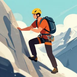alpinist illustration trending on artstation