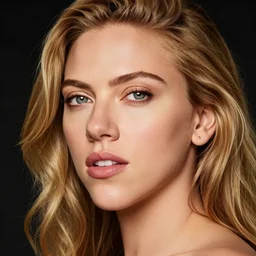 close - up portrait of seductive scarlett johannson by chris ware