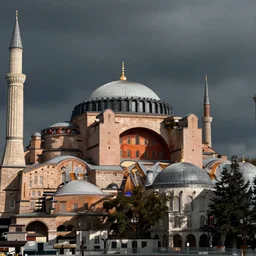 hagia sophia, muted colors, by gediminas pranckevicius