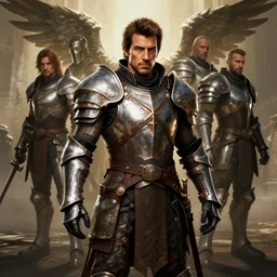 Portrait portrait Shadowrun Nazarene Danny Trejo Angelic Knight Paladin templar borderlands gta 5 cover art myrmidon armored space Marshall brad rigney dave dorman greg rutkowski james gilleard stanley pinker ishbel myerscough scott radke unreal engine render