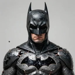 portrait of broken batman, intricate, photoreal elegant, highly detailed, centered, grungy, digital painting, artstation, concept art, smooth, sharp focus,