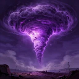 Purple Tornado Digital Art