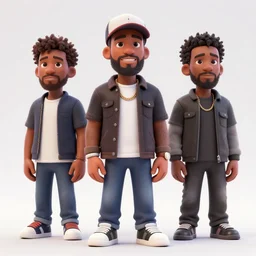 3 d model of chance the rapper, in the style of pixar animation, octane render, ultra detailed, 3 d character model