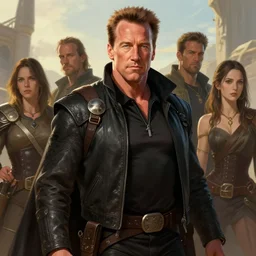 arnold schwarzenegger as a cenobite, highly detailed, d & d, fantasy, highly detailed, digital painting, trending on artstation, concept art, sharp focus, illustration, global illumination, ray tracing, realistic shaded, art by artgerm and greg rutkowski and fuji choko and viktoria gavrilenko and hoang lap, sunny