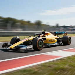 Formula one, in the style of a Renault Zoé