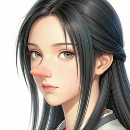 the portrait of a ridiculously beautiful and elegant woman with a humongous nose, an ultrafine detailed illustration by james jean, final fantasy, intricate linework, bright colors, behance contest winner, vanitas, angular, altermodern, unreal engine 5 highly rendered, global illumination, radiant light, detailed and intricate environment