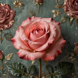a rose, wallpaper, beautiful, romantic, digital art, artstation, ultra detailed, 4k