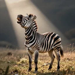 laughing zebra. art by amanda clark