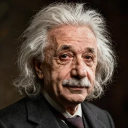 handsome einstein portrait