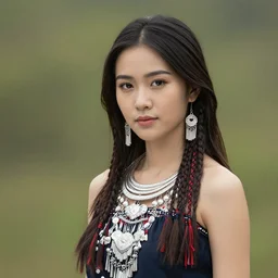 young bautiful asian tribal female by Jimmy Nelson