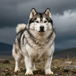 world's fattest husky, a husky that is very fat, obese