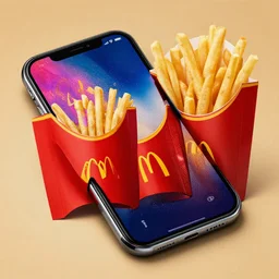 iphone x mcdonalds collaboration luxury design concept art detailed