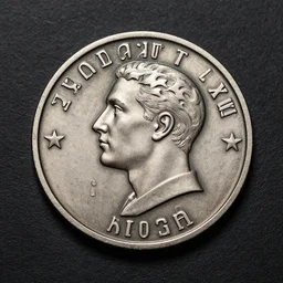 a well designed metal token, highly detailed, 4k quality photo