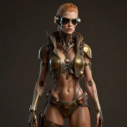 steampunk portrait of the t 1 0 0 0 from terminator, au naturel, hyper detailed, digital art, trending in artstation, cinematic lighting, studio quality, smooth render, unreal engine 5 rendered, octane rendered, art style by klimt and nixeu and ian sprigger and wlop and krenz cushart.