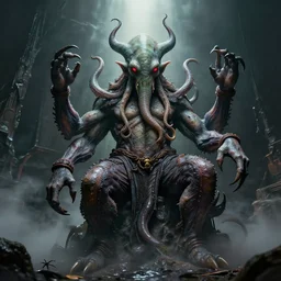 professional photo of cthulhu - man