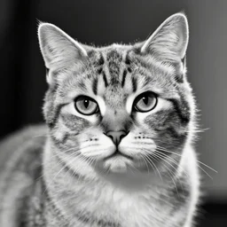 portrait of a cat by Cecil Beaton , glamorous Hollywood style lighting, black and white, photorealistic
