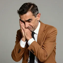 a photograph of Mr. Bean Mr. bean Mr. Bean getting his heart broken, hyper realistic, digital art, 4k, detailed, concept art
