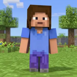 mother pixel art in minecraft, realistic mother