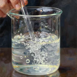 chemistry beaker of boiling water, john singer sargent, oil on canvas