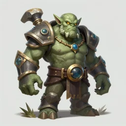 Stone golem, league of legends character art, trending on artstation, digital art