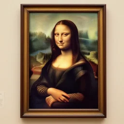 monalisa came out from painting
