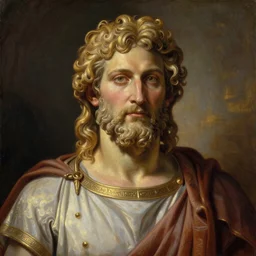 majestic gracious regal deity zeus portrait, ancient greece, atmospheric lighting, painted, intricate, volumetric lighting, beautiful, rich deep colours masterpiece, golden hour, sharp focus, ultra detailed, by leesha hannigan, ross tran, thierry doizon, kai carpenter, ignacio fernandez rios