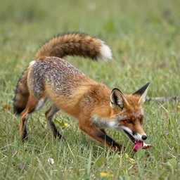 Fox eats his own tail, ouroboros