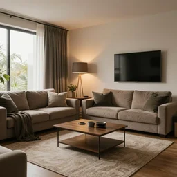 extremely cosy and modern living room