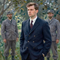 jfk assassination In the style of Claude Monet