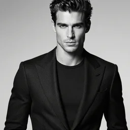 tommy egan from power as a tom ford model, intricate detail, studio photo, promotional shot, royo, whealan,