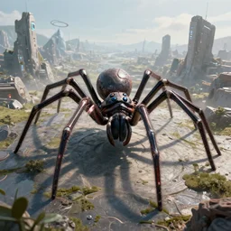 futuristic spider civilization