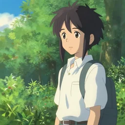 An anime movie background matte painting, by Makoto Shinkai, trending on Artstation, highly detailed